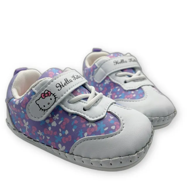 【樂樂童鞋】三麗鷗HelloKitty軟底學步鞋-粉色 另有紫色可選(三麗鷗 HelloKitty)