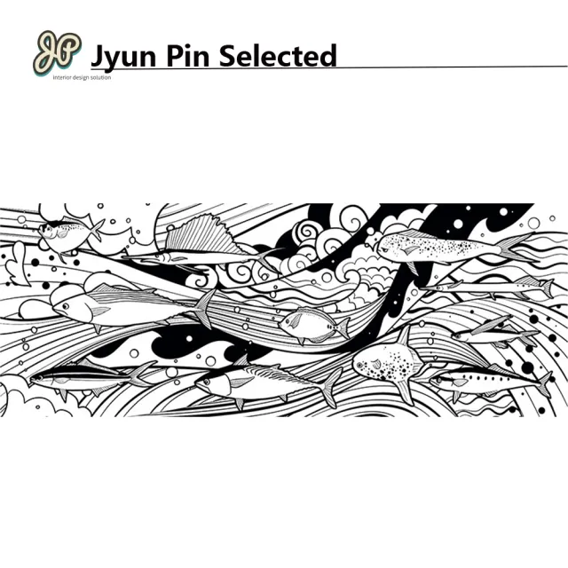 【Jyun Pin 駿品裝修】駿品嚴選TW004(浮世繪風格壁紙/每坪)