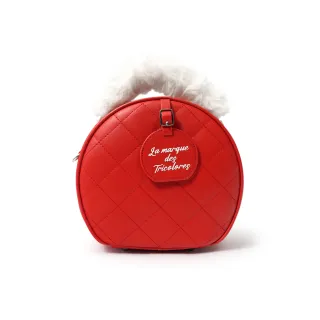 【LE COQ SPORTIF 公雞】高爾夫系列 女款桃紅色圓餅萬用小包 QLS0R501