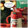 【BEDDY BEAR 杯具熊】聖誕雪寶316不鏽鋼兒童保溫學飲杯  吸管學習杯 兒童水壺 400ml