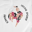 【LE COQ SPORTIF 公雞】高爾夫系列 女款白色LOGO立領拉鍊長袖棉衫 QLS2T105