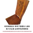【吉迪市柚木家具】原木方背餐椅 RPCH015(客廳 椅子 靠背 大地原木 原始紋理 森林自然系 簡約)
