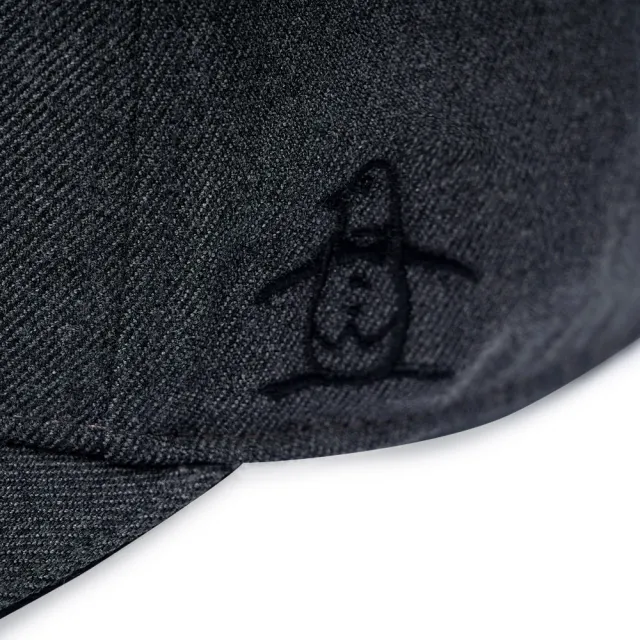 【Munsingwear】企鵝牌 男款灰色英文字體企鵝刺繡出芽球帽 MGSL0104