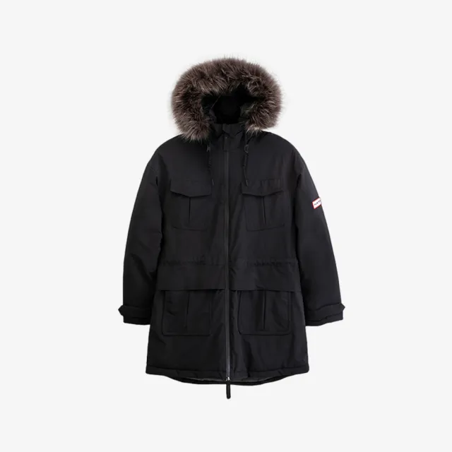 【HUNTER】女裝-Explorer鋪棉獵裝長版外套(黑色)