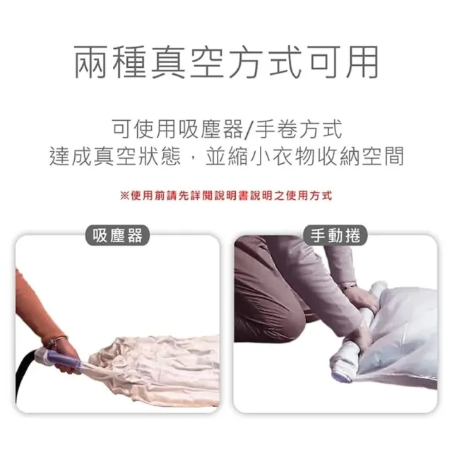 真空壓縮收納袋-3M1S旅行收納兩用組(臺灣製造)