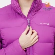 【Hilltop 山頂鳥】防潑水保暖蓄熱羽絨立領短版外套 可銜接GORE-TEX外件 女款 紫