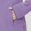 【Hilltop 山頂鳥】保暖刷毛連帽外套 女款 紫｜PH22XF07ECJ0