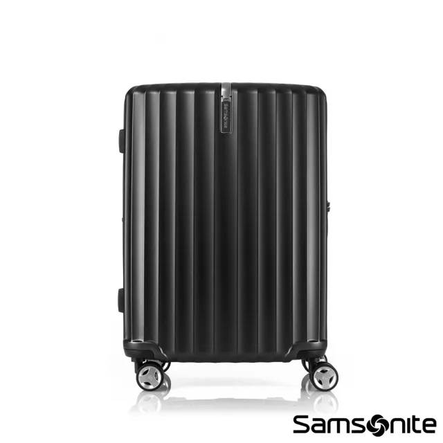 【Samsonite 新秀麗】25吋 ENOW 可擴充PC防盜拉鍊避震輪前掛鉤行李箱(多色可選)