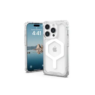 【UAG】iPhone 15 Pro 磁吸式耐衝擊保護殼-極透明(吊繩殼 有效抵擋UV紫外線 支援MagSafe功能)