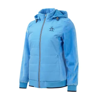 【Munsingwear】企鵝牌 女款淺藍色輕量保暖伸縮材質鋪棉外套MLSL6602