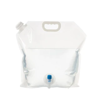 【SHIMOYAMA 霜山】戶外露營用手提式折疊儲水袋-10L-3入(摺疊水袋/水桶袋/蓄水袋)