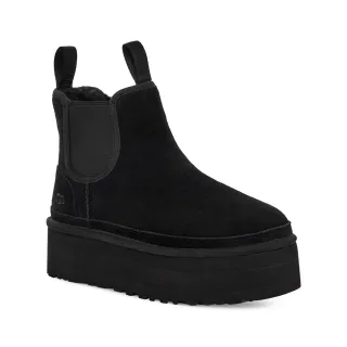 【UGG】女鞋/靴子/女靴/雪靴/Neumel Platform Chelsea(黑色-UG1134526BLK)