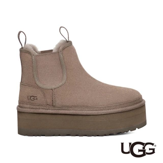【UGG】女鞋/靴子/女靴/雪靴/Neumel Platform Chelsea(霧灰色-UG1134526SKP)