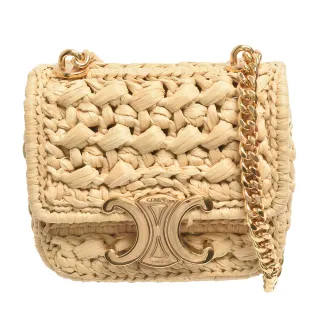 【CELINE】經典CLAUDE品牌LOGO編織斜背小包(迷你10K392EWY.02VG)