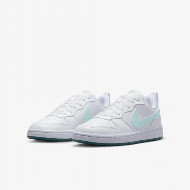 NIKE 耐吉NIKE 耐吉 休閒鞋 女鞋 大童 運動鞋 COURT BOROUGH LOW RECRAFT GS 白藍 DV5456-102