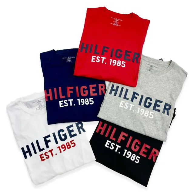 【Tommy Hilfiger】Logo長T 大尺碼 美版偏大 長袖 T恤 純棉 湯米 5色 平輸品(T恤8765BC4)