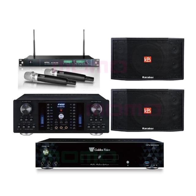 【金嗓】CPX-900 K1A+AK-8800PRO+ACT-869+KB-4310M(6TB伴唱機+綜合擴大機+MIPRO無線麥克風+懸吊式喇叭)