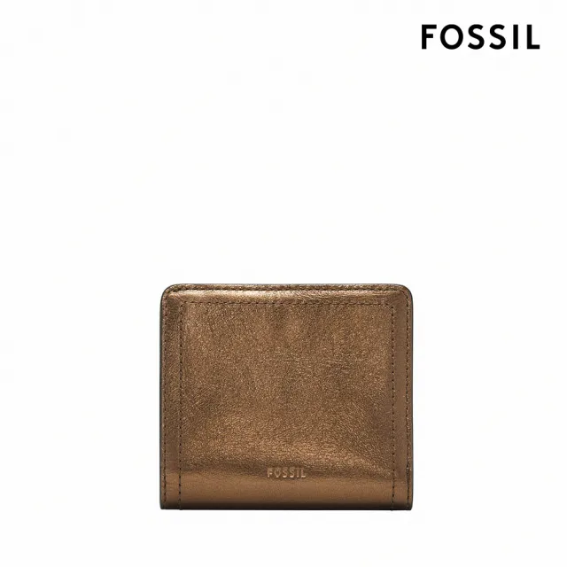 FOSSIL】Logan 真皮短夾-金屬銅棕色SL10014711 - momo購物網- 好評推薦