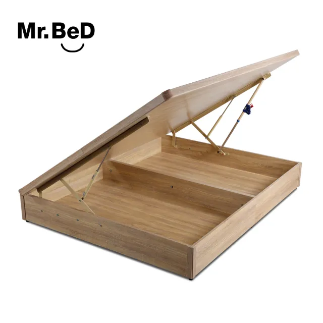 【Mr.Bed 倍得先生】顧家先生3D透氣護脊三線獨立筒單人加大3.5尺2件組(床墊+收納側掀床底)