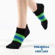 【Porabella】襪子 襪 女襪 五指瑜珈襪 撞色瑜珈襪 瑜珈襪 止滑襪 普拉提襪 YOGA SOCKS