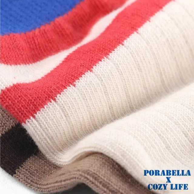 【Porabella】襪子 女襪 露趾襪 條紋襪 瑜珈襪 止滑襪 運動中筒襪 斑馬紋襪 普拉提襪YOGA SOCKS