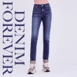 【BRAPPERS】女款 新美腳ROYAL系列-中腰彈性窄管褲(藍)