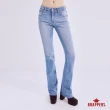 【BRAPPERS】女款 新美腳 ROYAL系列-中腰彈性喇叭褲(淺藍)