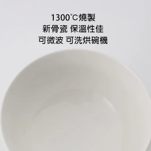 【WANDU 瓦讀】純白系列-羽透光新骨瓷4.5吋碗4件組(瓷碗/碗組/飯碗/中式碗/可微波)