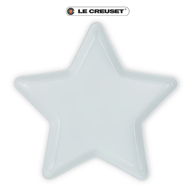 Le Creuset 盒損福利品_瓷器星型盤36cm(雪花白)