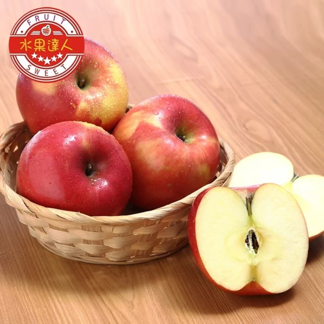 【水果達人】美國大顆富士蜜蘋果64顆原封箱x1箱(300g ±10%/顆)