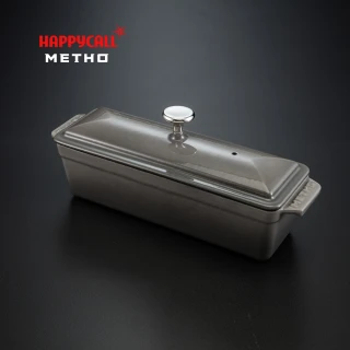 【韓國HAPPYCALL】METHO長方形多功能鑄鐵鍋30cm(電磁爐適用 1.75公升)