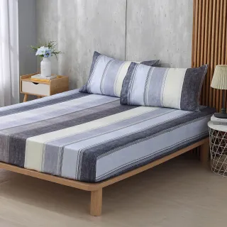 【HongYew 鴻宇】100%美國棉 床包枕套組-亞岱爾(雙人加大)