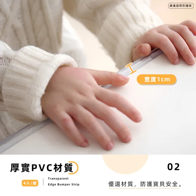 【上手家居】透明防撞條 100cm(防撞貼/防撞邊條/防護條/防撞膠條/防撞貼條/防撞角/保護條)