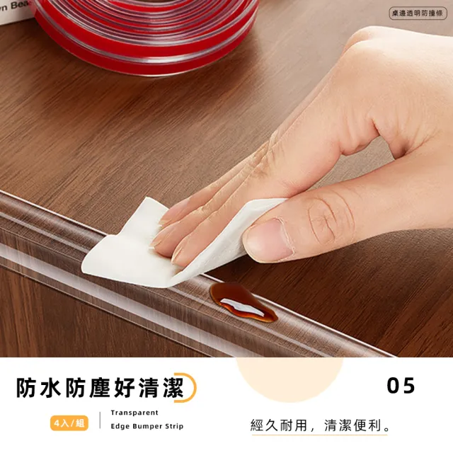 【上手家居】透明防撞條 100cm(防撞貼/防撞邊條/防護條/防撞膠條/防撞貼條/防撞角/保護條)