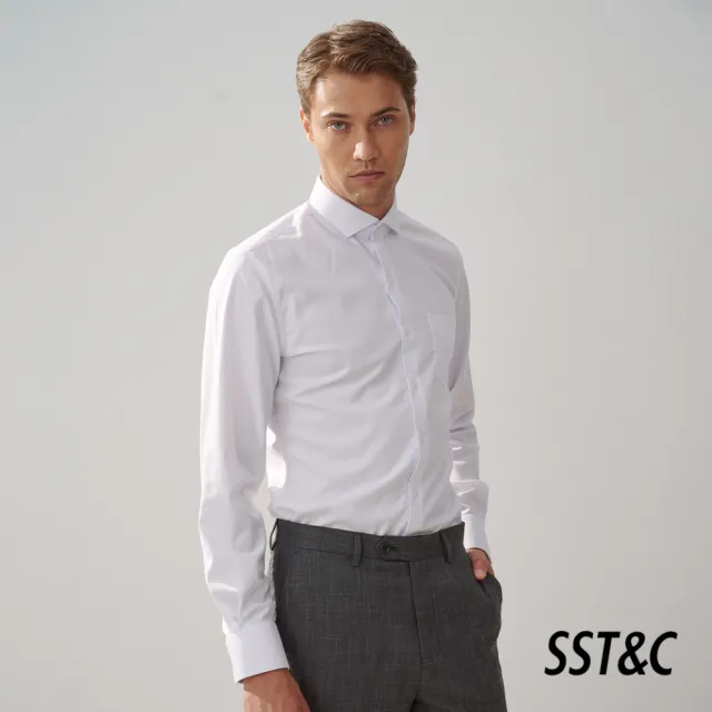【SST&C 新品９折】白色素面襯衫0312310024