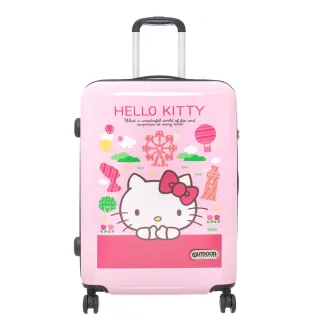 【OUTDOOR】Hello Kitty聯名款台灣景點24吋行李箱-粉紅色 ODKT21A24PK