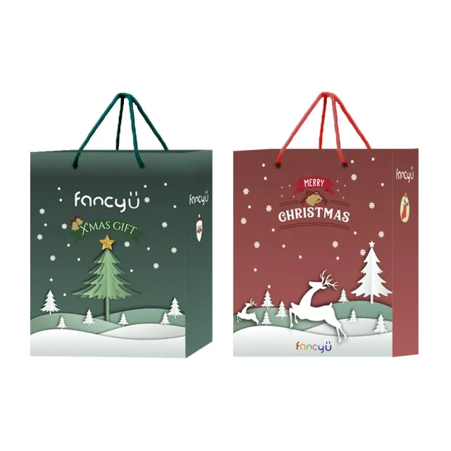 【FANCY U】聖誕節提袋(提袋、紙袋、送禮包裝)