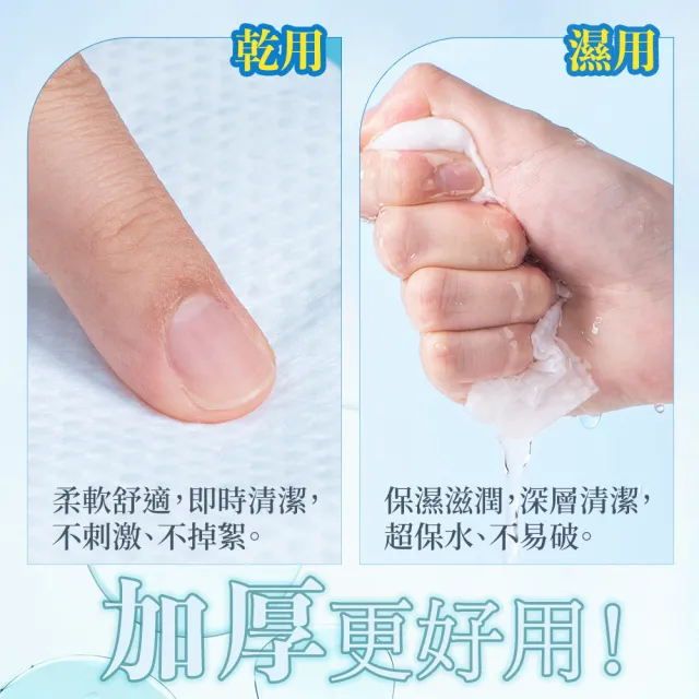【純萃自然】100%純棉洗臉巾 添加抗菌銀離子(80抽/包)