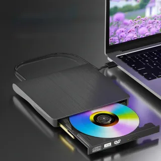 【Nil】USB3.0 拉絲款外接式DVD/CD/VCD刻錄機 托盤式刻錄光驅盒 光碟機 燒錄機