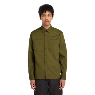 【Timberland】男款深橄欖色 Outlast R 科技長袖襯衫(A2NHT302)