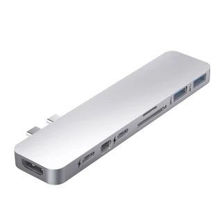 【HyperDrive】8-in-2 USB-C Hub-銀(HyperDrive)