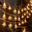 【北熊の天空】雪花+聖誕樹+星星 燈串 1000cm 佈置燈串聖誕裝飾燈飾(聖誕燈 氣氛燈 串燈 聖誕節 聖誕佈置)