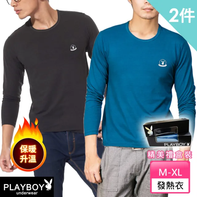 【PLAYBOY】買一送一 換季出清 台灣製無重力親膚保暖內衣-速(保暖/長袖/男內著)