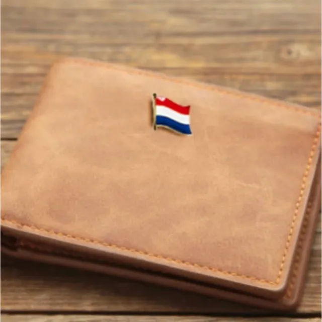 【A-ONE 匯旺】Netherlands 荷蘭國旗 國徽別針 金屬飾品 國旗別針 國徽胸章 國旗胸針 精美 遊學