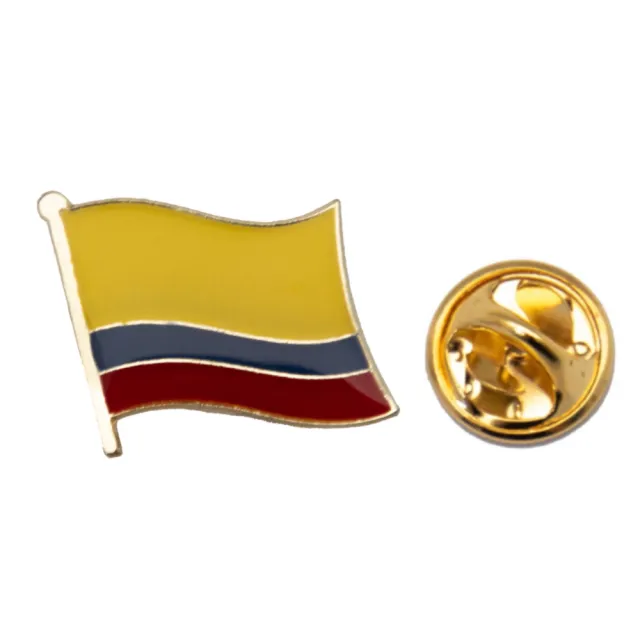 【A-ONE 匯旺】Colombia 哥倫比亞國旗配飾 精美 國徽徽章 紀念飾品 國旗胸章 辨識 國徽別針