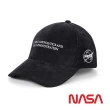 【NASA SPACE】正版授權太空系列 美式復古LOGO燈芯絨棒球帽/NA30006-08(深藍)