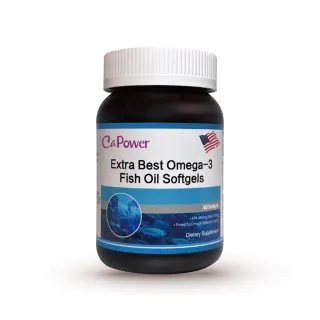 【美國Capower加柏爾】頂級Omega3魚油軟膠囊(60粒/瓶)