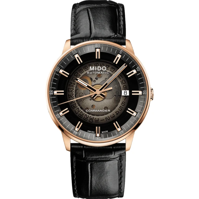 MIDO 美度 官方授權 COMMANDER 香榭系列漸層機械錶-40mm 聖誕節 禮物(M0214073641100)