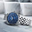 【MIDO 美度】官方授權 Baroncelli 永恆系列 午夜藍機械錶-39mm(M0374071104101)