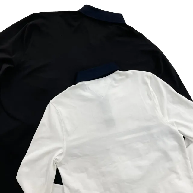 【Tommy Hilfiger】長袖polo衫 現貨 湯米 長袖 大尺碼 polo衫 下擺開衩 平輸品(polo衫9447DG3)